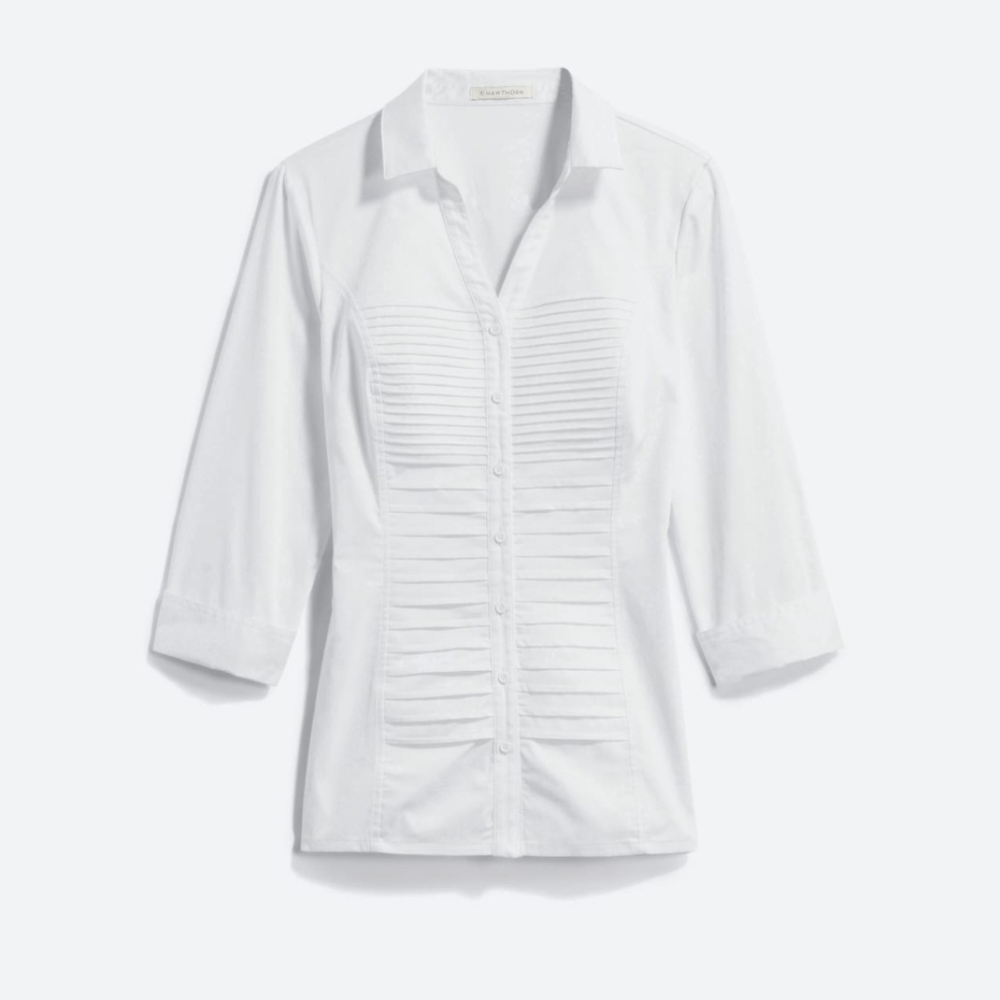 NWT 41 Hawthorn button down white shirt